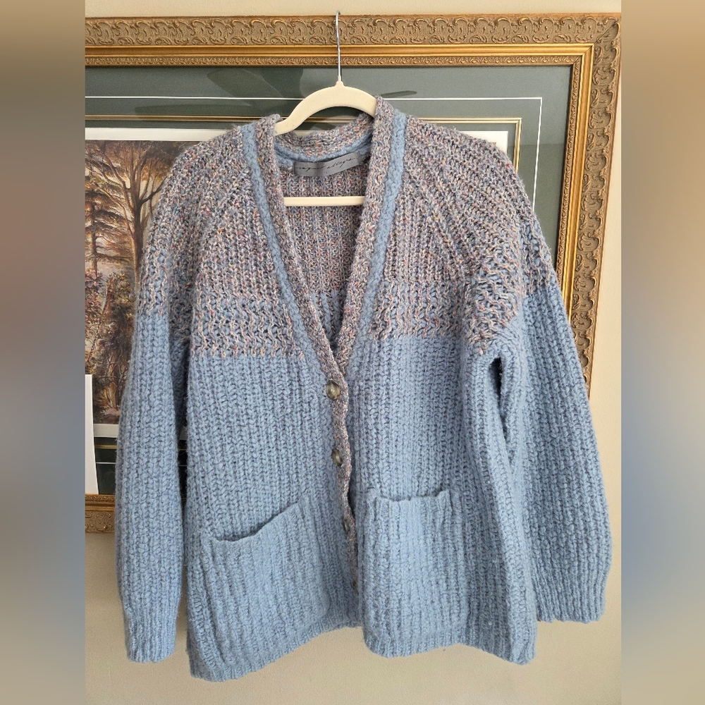 Raquel Allegra Alpaca Knit Cardigan Sweater